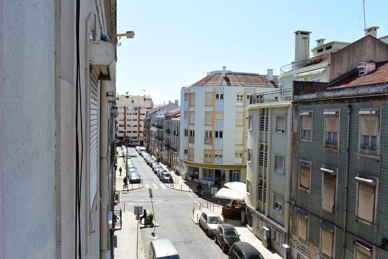 View down the street from one of our flats in Anjos