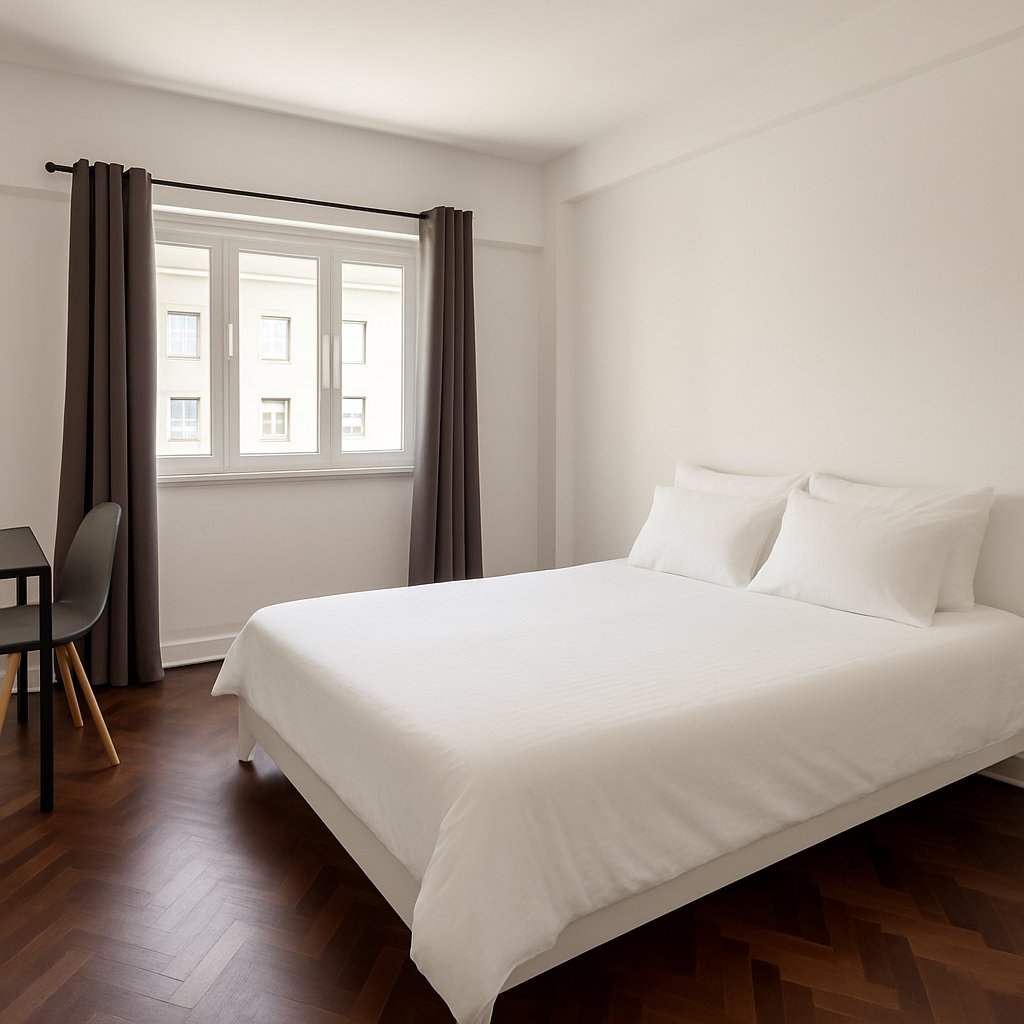 Big and modern Double Room 3 in Alto do Pina — Flat J, Alto do Pina